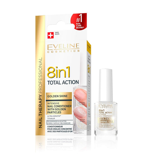 Eveline Cosmetics - 8-in-1 Nail Conditioner with Golden Particles (Original)